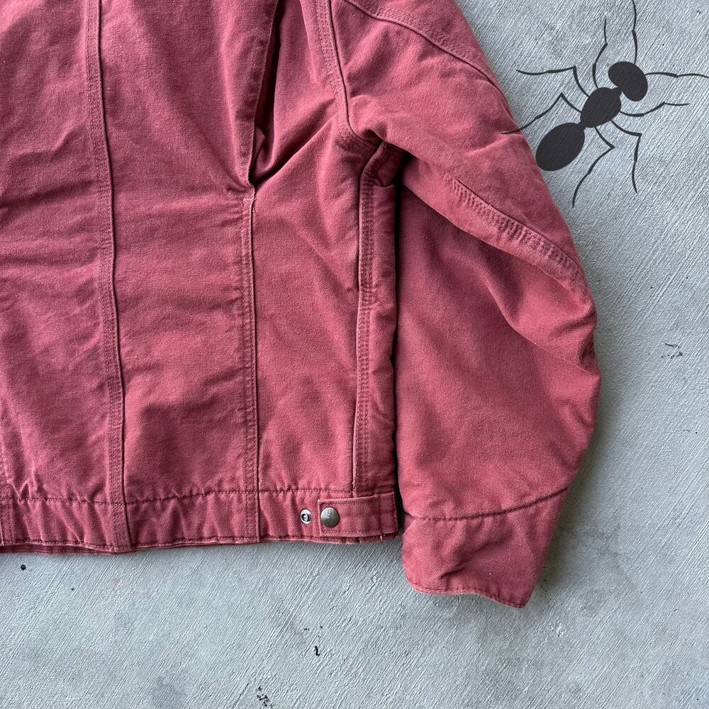 Vintage Y2K Carhartt WOMENS WJ097 VRS pink Detroit work wear jacket - Picture 8 of 8